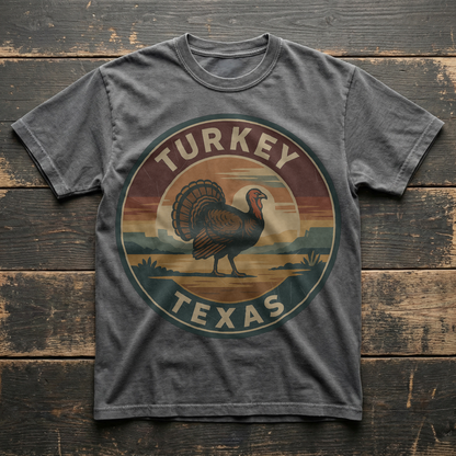 Turkey, TX — Vintage Badge Tee T-shirt