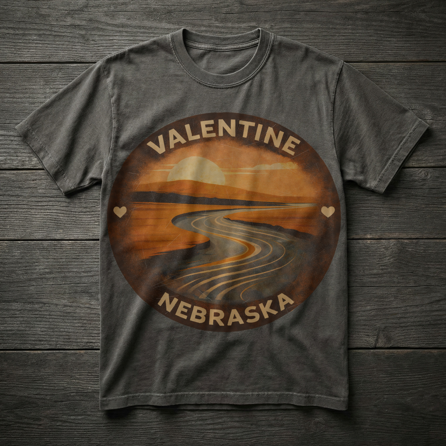 Valentine, NE — River Sunset T-shirt